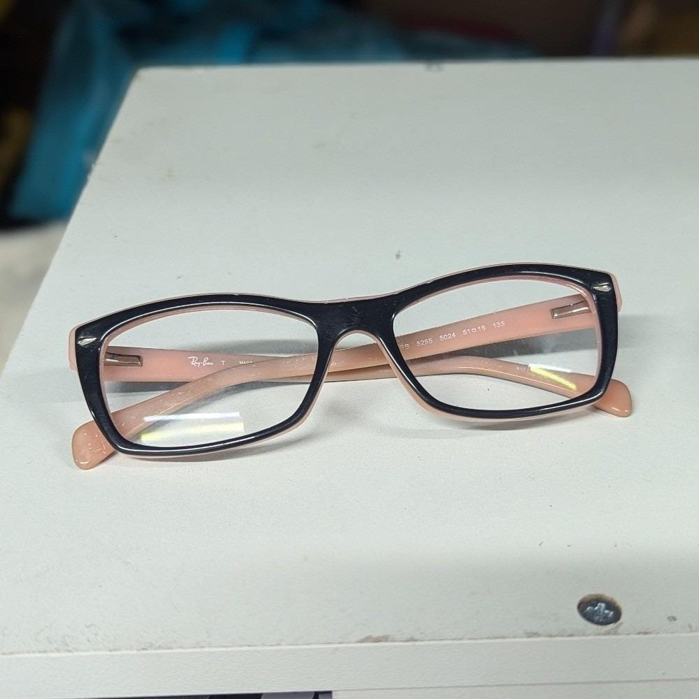 Y2K Ray-Ban RB5150‎ 5024 Eyeglass Frames Black Pink 50-19-135 Preppy Chic